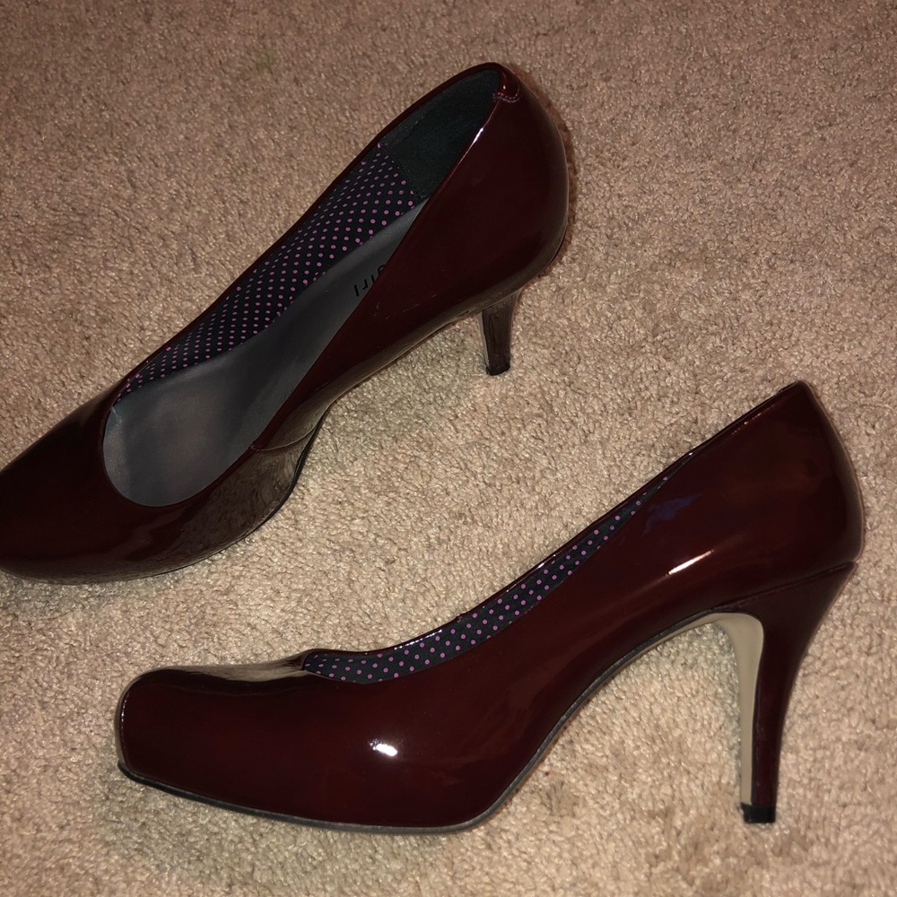 Maroon heels